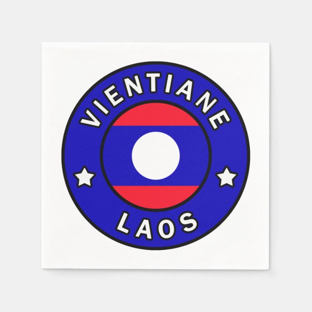 Vientiane Laos Napkin (Front)