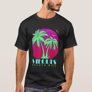 Vieques Puerto Rico Palm Trees T-Shirt