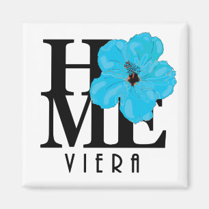 Viera HOME Blue Hibiscus Magnet