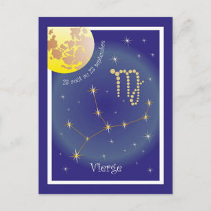 Vierge 23 août au 23 septembre Postkarte Postcard