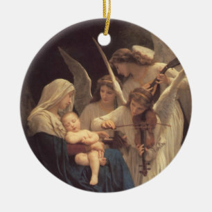 Vierge aux Anges Ceramic Tree Decoration