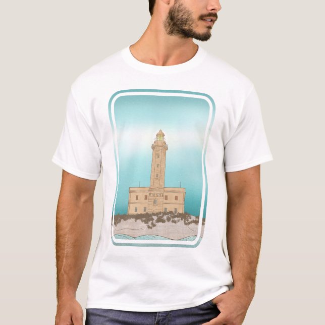 Vieste Lighthouse Italy T-Shirt (Front)