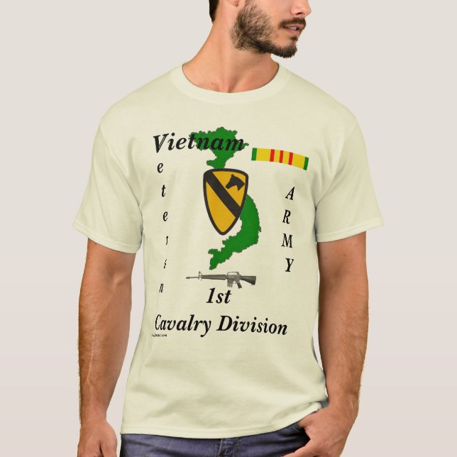 Viet-1st Cav Div-T T-Shirt (Front)