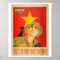 Vietcong Propaganda Poster - Vietnam War Communist