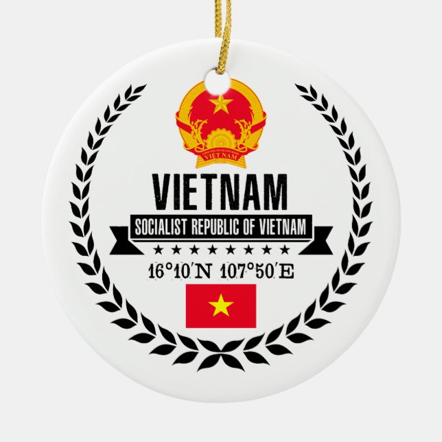 Vietnam Ceramic Tree Decoration (Front)