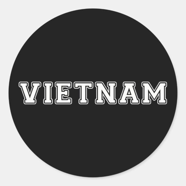 Vietnam Classic Round Sticker (Front)