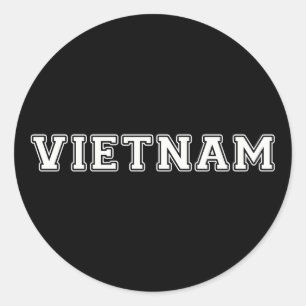 Vietnam Classic Round Sticker
