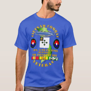 Vietnam Combat Infantry Veteran w 2nd Bn 47th Inf T-Shirt
