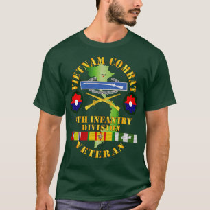 Vietnam Combat Infantry Veteran w 9th Inf Div SSI  T-Shirt