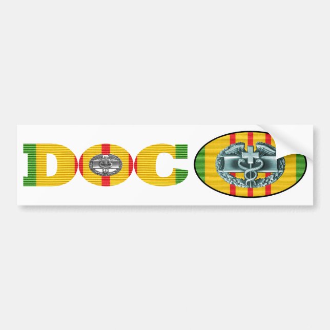 Vietnam Combat Medic Doc Sticker Pair (Front)