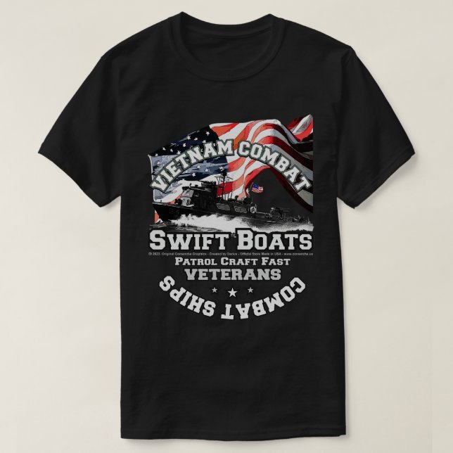 Vietnam Combat PCF Swift Boats T-Shirt (Design Front)
