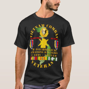 Vietnam Combat Vet 6th PSYOPS Bn USARV w VN SVC T-Shirt