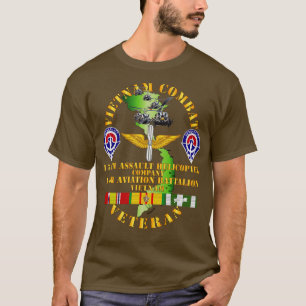 Vietnam Combat Veteran 174th AHC w 14th Avn Bn T-Shirt