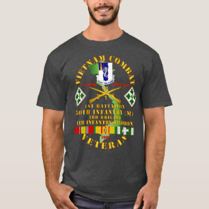 Vietnam Combat Veteran w 1st Bn 50th Inf 3rd Bde 4 T-Shirt