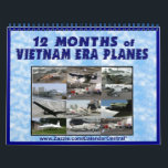 Vietnam Era Planes Calendar<br><div class="desc">Modern U.S. military aircraft -- Vietnam era. Includes Lockheed Starcraft, mcDonnell Voodoo, Lockheed U-2C, Vought F-8K Crusader, many more</div>