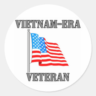 Vietnam-era Veteran Classic Round Sticker