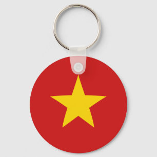Vietnam Fisheye Flag Keychain