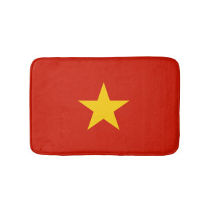 Vietnam flag bath mat