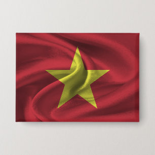 Vietnam Flag Button