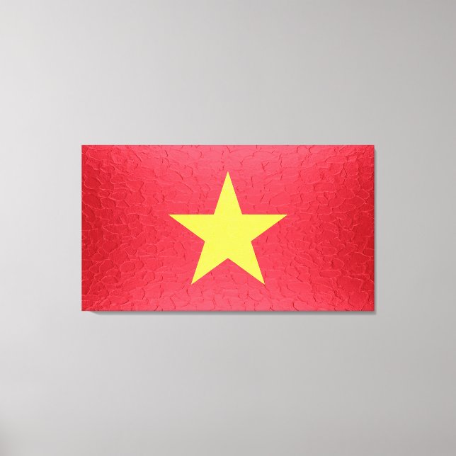 Vietnam Flag Canvas Print (Front)