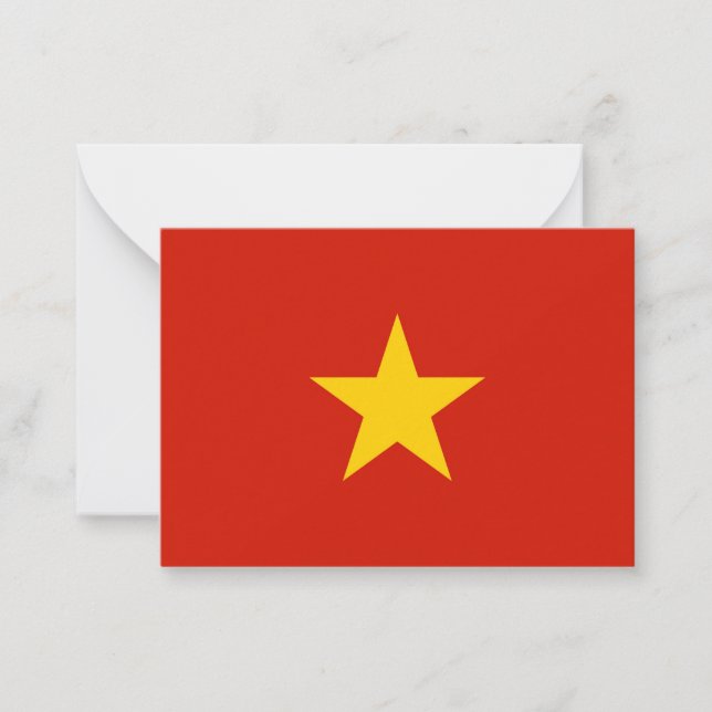 Vietnam flag card (Front)