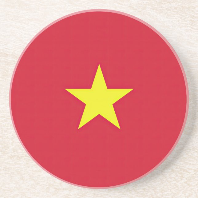 Vietnam flag coaster (Front)