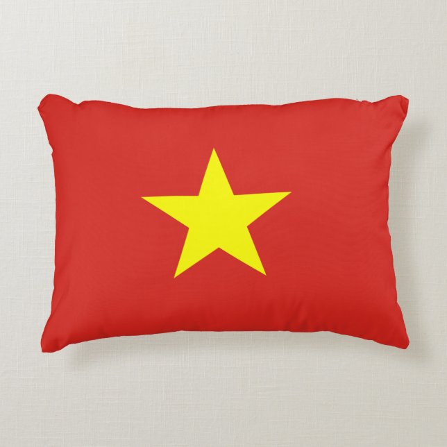 Vietnam flag decorative cushion (Front)