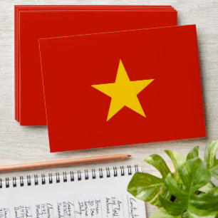 Vietnam flag envelope