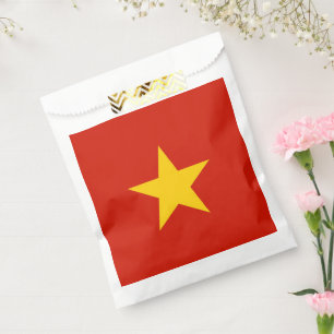 Vietnam flag favour bags