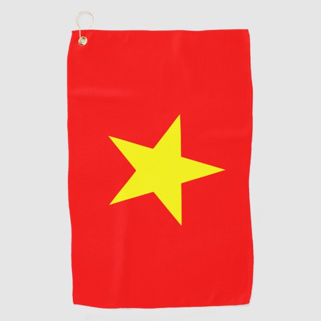 Vietnam Flag Golf Towel (Front)