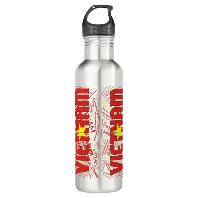 Vietnam Flag Gorgeous Patriotic 710 Ml Water Bottle (Front)