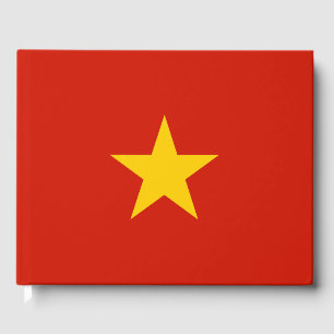 Vietnam flag guest book