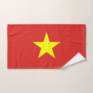 Vietnam Flag Hand Towel