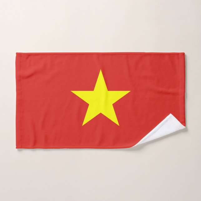 Vietnam Flag Hand Towel (Hand Towel)