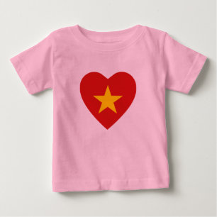 Vietnam Flag Heart T-Shirt
