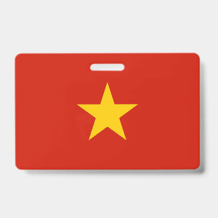 Vietnam flag ID badge