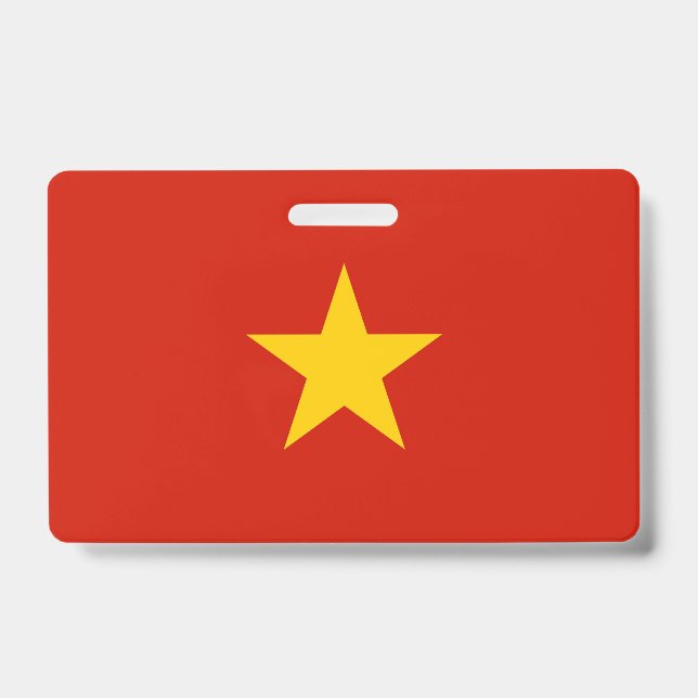 Vietnam flag ID badge (Front)