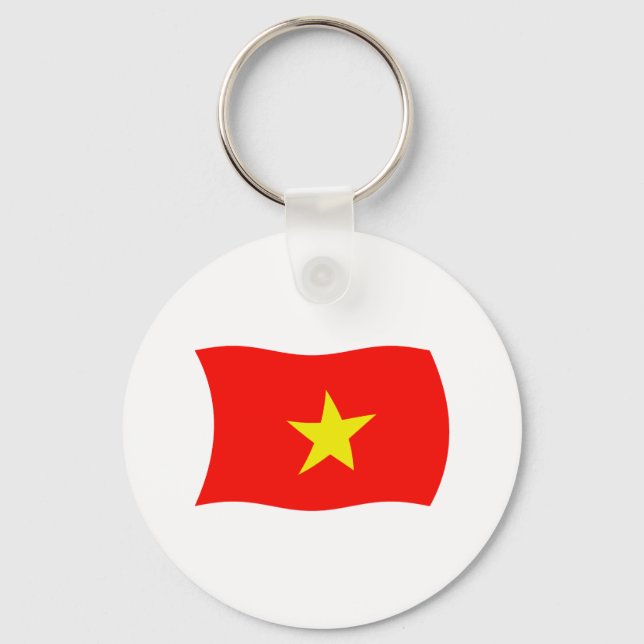 Vietnam Flag Keychain (Front)