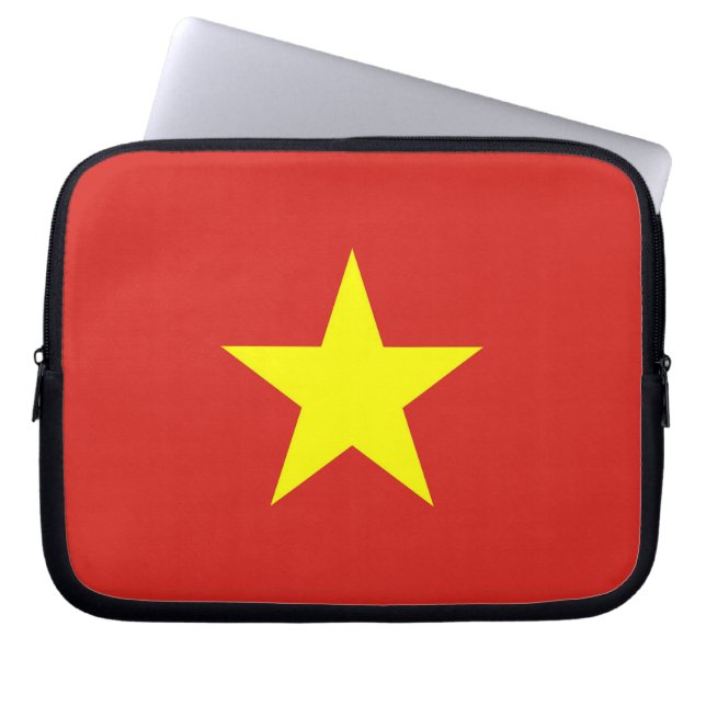 Vietnam Flag Laptop Sleeve (Front)