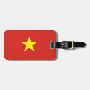 Vietnam flag luggage tag
