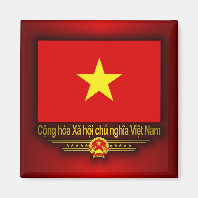 Vietnam Flag Magnet (Front)