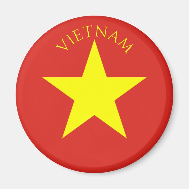 vietnam flag magnet (Front)