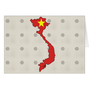 Vietnam Flag Map full size
