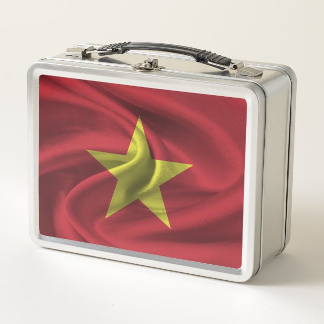 Vietnam Flag Metal Lunch Box (Front)