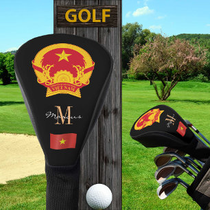 Vietnam & Flag Monogrammed Golf Clubs Covers