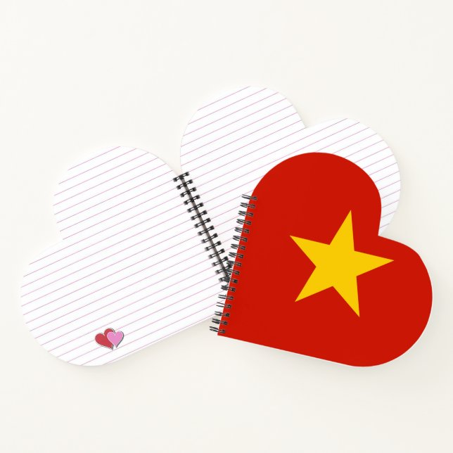 Vietnam flag notebook (Inside)