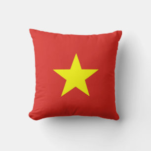 Vietnam Flag on American MoJo Pillow