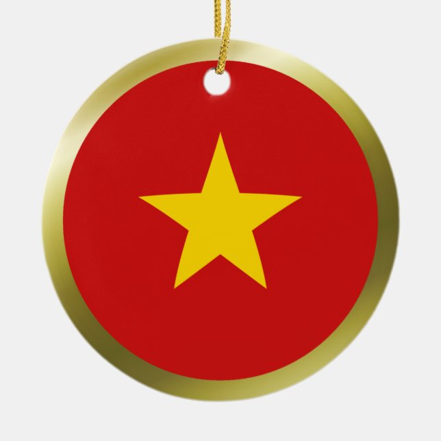 Vietnam Flag Ornament (Front)