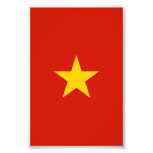Vietnam flag photo print