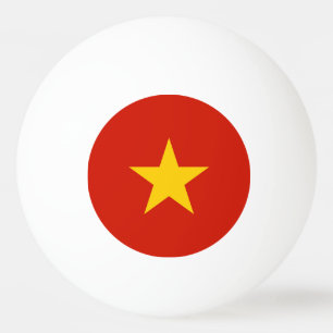 Vietnam flag ping pong ball